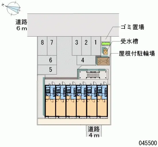 ★手数料０円★越谷市花田４丁目 月極駐車場